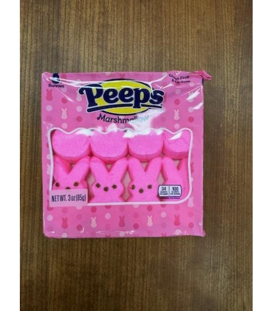 Peeps  3 oz (85 g) 8 Count Pink Bunny Marshmallow. 87360 Boxes. EXW Missouri